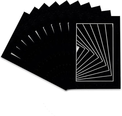 Pack of TEN 8x10 Mats Bevel Cut by Poster+Palooza