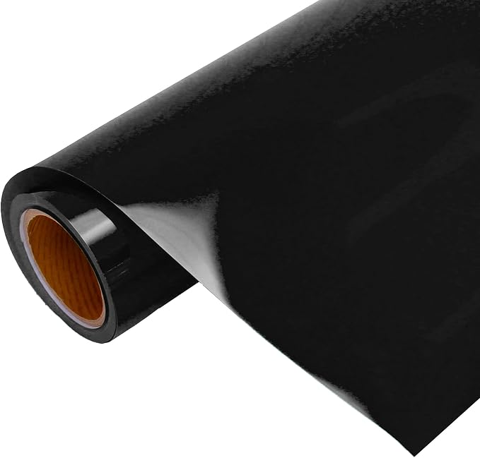 10 Yard x 20" Wide Roll Threadart Metallic Black Heat Transfer Vinyl Film | by ThreadArt