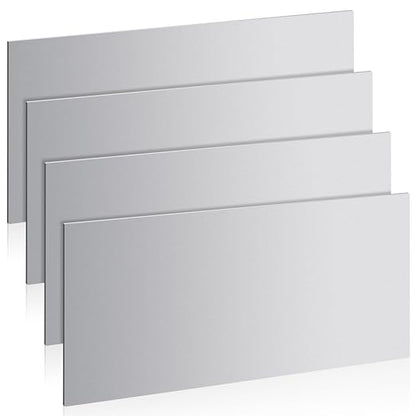 4 Pcs 20 Gauge Steel Sheet Metal 12" x 6" Cold Rolled Steel Plate Sheet Metal by WENHUALI