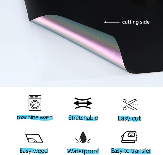 Guangyintong Chameleon HTV Rolls, Changing Color Heat Transfer Vinyl - Image 5