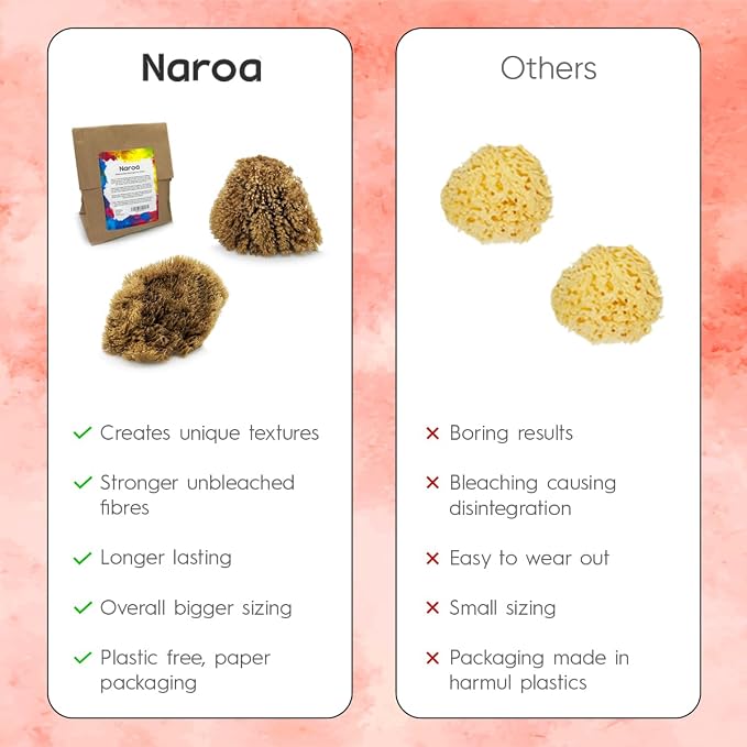 NAROA Natural Artist Sea Sponges - Image 5