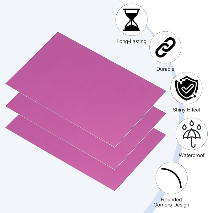 PATIKIL 2.1x3.3 Inch Anodized Aluminum Sheet Metal - Image 3