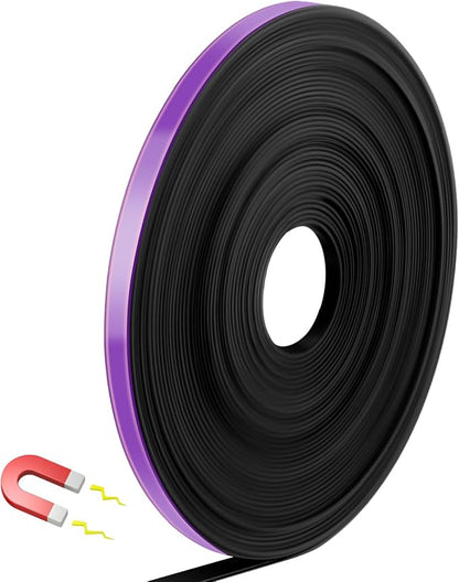 Magnetic Tape Roll Thin Strips, 0.39 Inch x 33 Feet Magnetic Board Dividers by Unknown