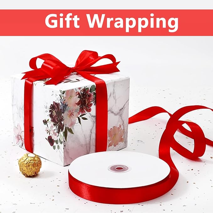 5/8" Wide x 100 Yards Single Face Polyester Satin Ribbon, Satin Ribbon - Image 2