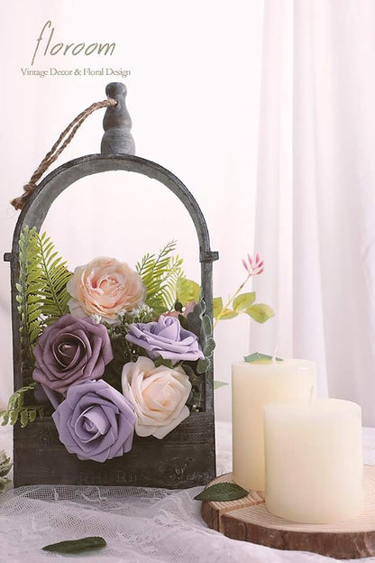 Floroom Artificial Flowers 25pcs Real Looking Rosy Brown Foam Fake Roses - Image 4