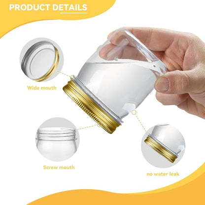 novelinks 8 oz Clear Plastic Jars - Image 3