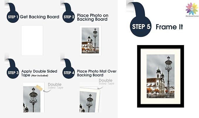 Mat Board Center, 5x7 for 4x6 Ivory Turret Color Mats - Image 5