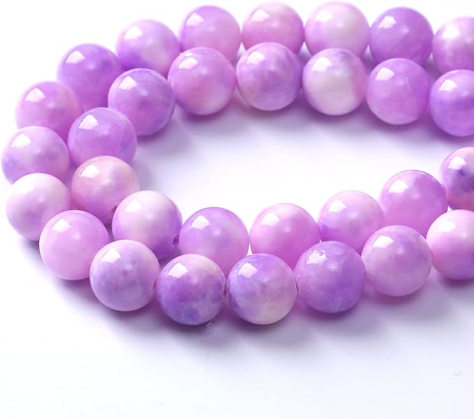 36pcs 10mm Natural Pink Starry Galaxy Persian Jade Gemstone Beads Round Loose - Image 5