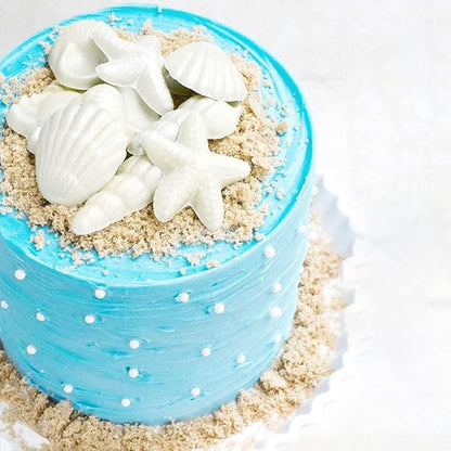 4 PCS Marine Theme Cake Fondant Silicone Mold Seashell Conch Starfish Baking - Image 7
