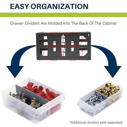 Akro-Mils 26-Drawer Plastic Drawer Storage Cabinet - Image 6