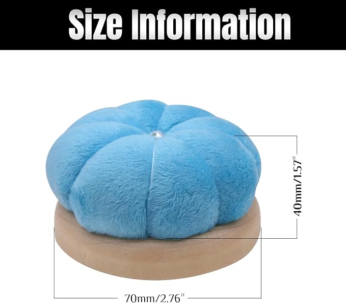 Uxney Pin Cushion, Wooden Sewing Pin Cushion Pincushion Needle Cushion - Image 2