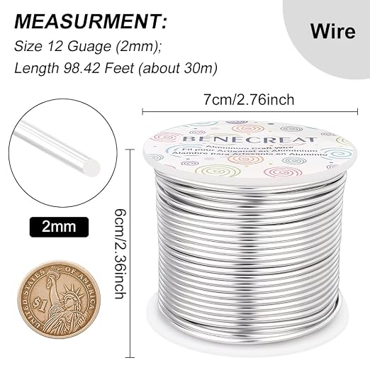BENECREAT 12 17 18 Guage Aluminum Wire Anodized Jewelry Craft Making Beading - Image 2