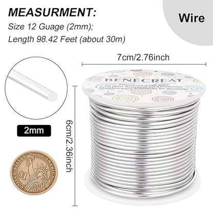 BENECREAT 12 17 18 Guage Aluminum Wire Anodized Jewelry Craft Making Beading - Image 2