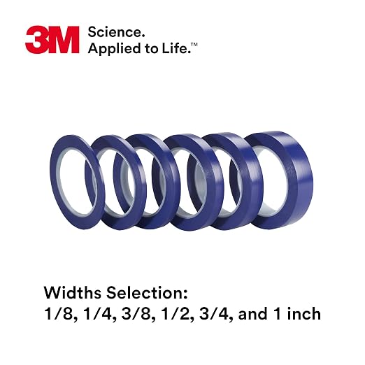 3M Vinyl Tape 471+, 1/8 in x 36 yd, 1 Roll, Fine Line Tape - Image 6