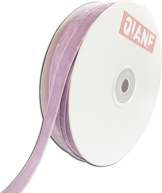 Vintage Lavender Velvet Ribbon, 3/8 Inch X 25Yd by QIANF