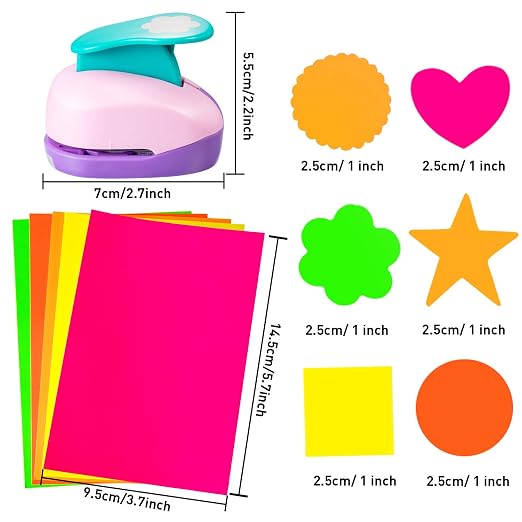 CHENGU 16 Pcs Craft Holes Punch Paper Punchers Scrapbook Punches - Image 2
