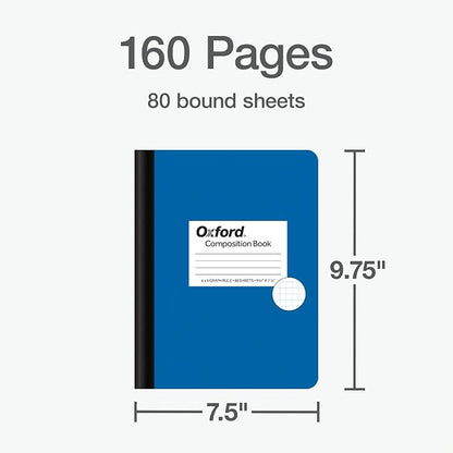 Oxford Composition Notebooks, Mega Pack of 12 Notebooks, Cover Colors Vary - Image 2