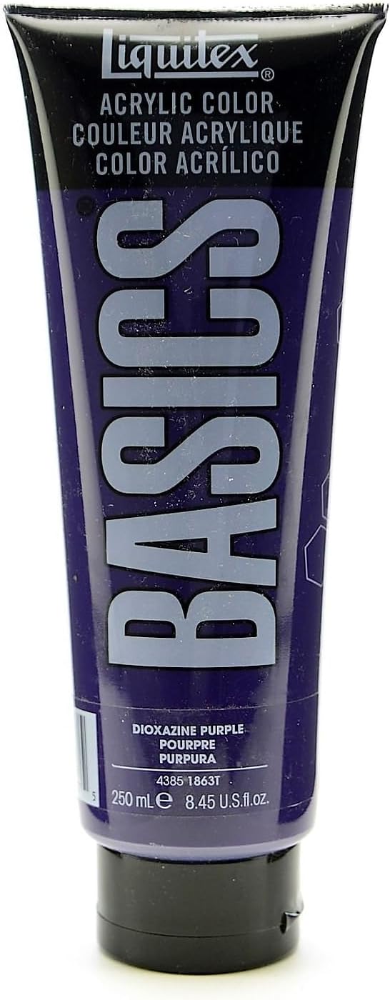 Liquitex BASICS Acrylic Paint, 250ml Tube, Dioxazine Purple by Liquitex