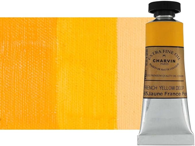 Charvin Extra Fine Oil Paint, French Yellow Deep 20 mL by Unknown
