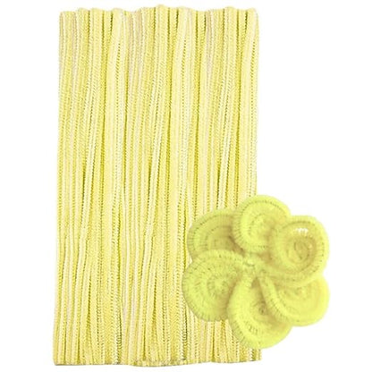 100 Pieces Pipe Cleaners Chenille Stem, Pastel Candy Color Pipe Cleaners Set - Image 2