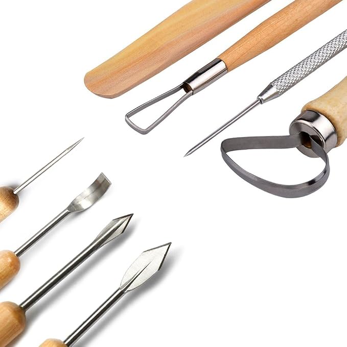 Meuxan 30PCS Pottery Tools Clay Sculpting Tool Set - Image 5