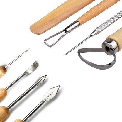 Meuxan 30PCS Pottery Tools Clay Sculpting Tool Set - Image 5