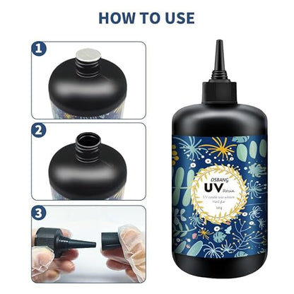 Crystal Clear Hard UV Resin Upgraded Formula Ultraviolet Fast Curing - Image 5