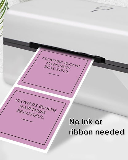 iEager Purple Square Thermal Label Stickers, 500 Sheets/Roll - Image 5