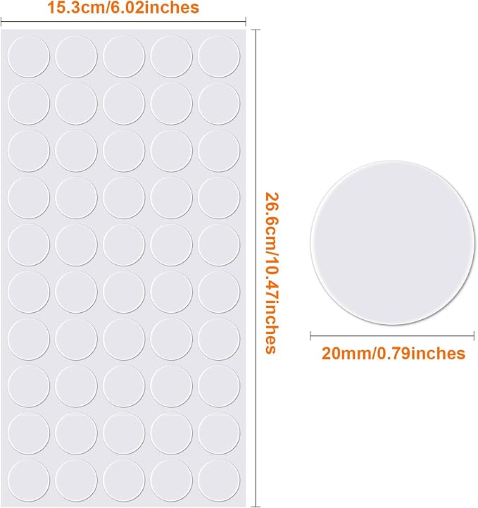 Zonon 200 Pcs Double Sided Adhesive Dots Clear Glue Point Tape Stickers Balloon - Image 3