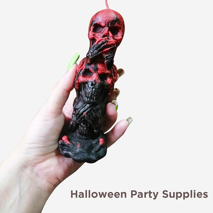 TOPYS 3D Skull Candle Silicone Mold Halloween Party Supplies DIY Resin Skull - Image 5