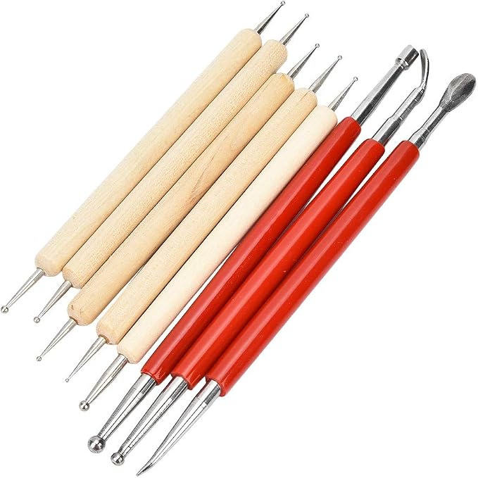 Fayelume 8PCS Leather Carving Tools, Spoon Embossing Tool, Point Drill Leather - Image 4