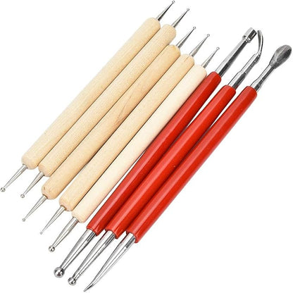 Fayelume 8PCS Leather Carving Tools, Spoon Embossing Tool, Point Drill Leather - Image 4