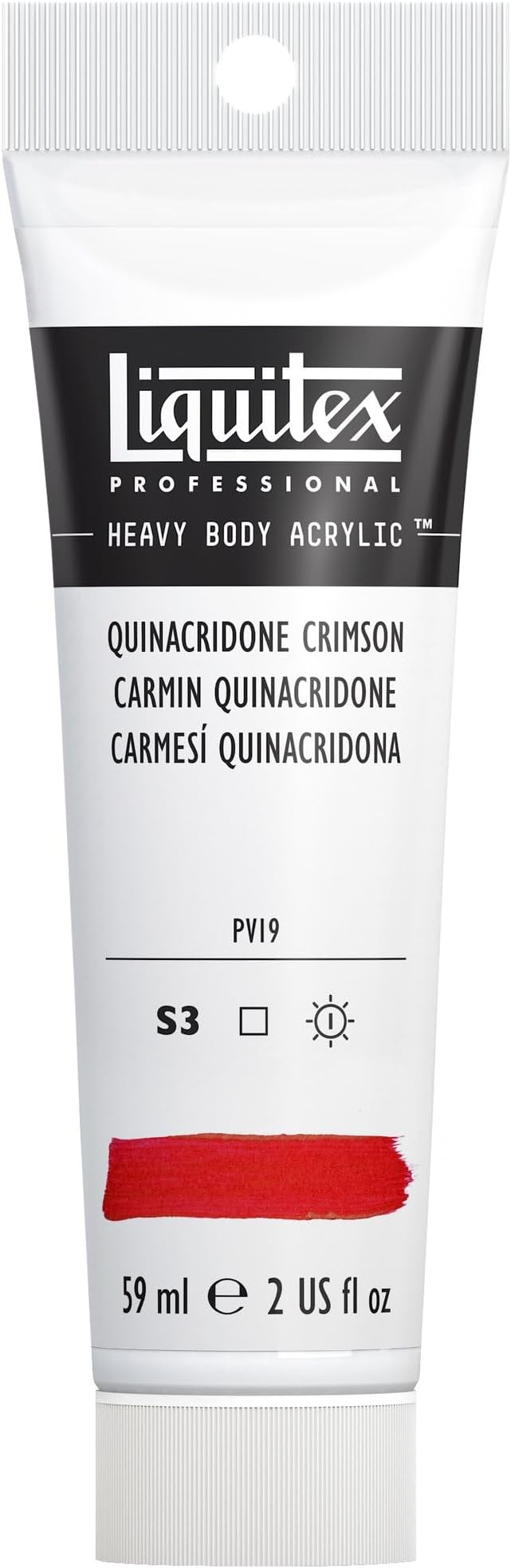 Liquitex Professional Heavy Body Acrylic Paint, 2-oz Tube, Quinacridone Crimson by Liquitex