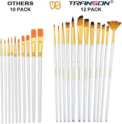 Transon Art Painting Brush Assorted Set of 12 - Image 4