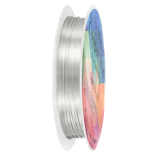 0.5 mm/24 Gauge Copper Wire for Jewelry Making, 20.3FT Copper Beading Craft by MMETERXITY