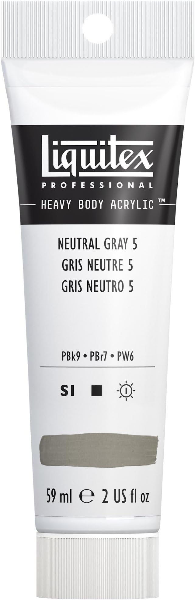 Liquitex Professional Heavy Body Acrylic Paint, 2-oz Tube, Neutral Gray Value by Liquitex