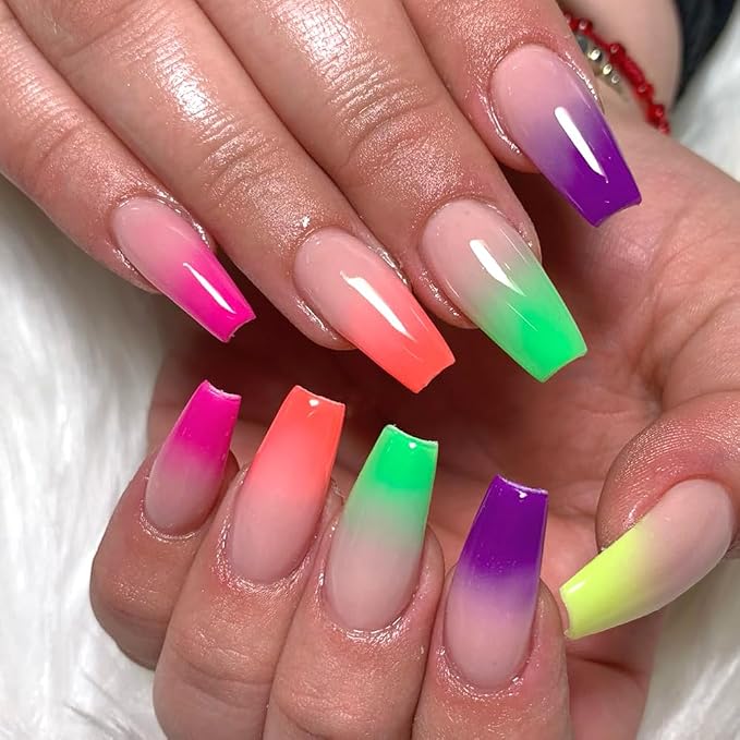 Neon Phosphor Nail Pigment Powder Palette, 9 Colors Solid Pigment Powder - Image 4