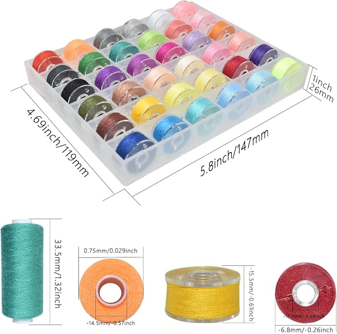 72Pcs 36 Colors Sewing Thread Set - Image 3