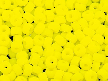 1.76 oz Mix of Big Pony Bagel Czech Glass Beads, 6mm Semi Matte Neon Mix - Image 4