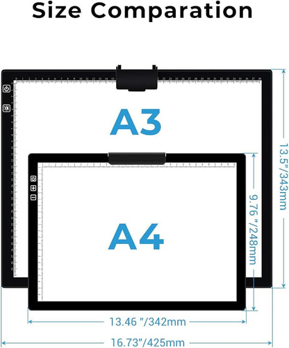 Bylitodt Cordless A4 Light Pad, Diamond Art Light Board - Image 9
