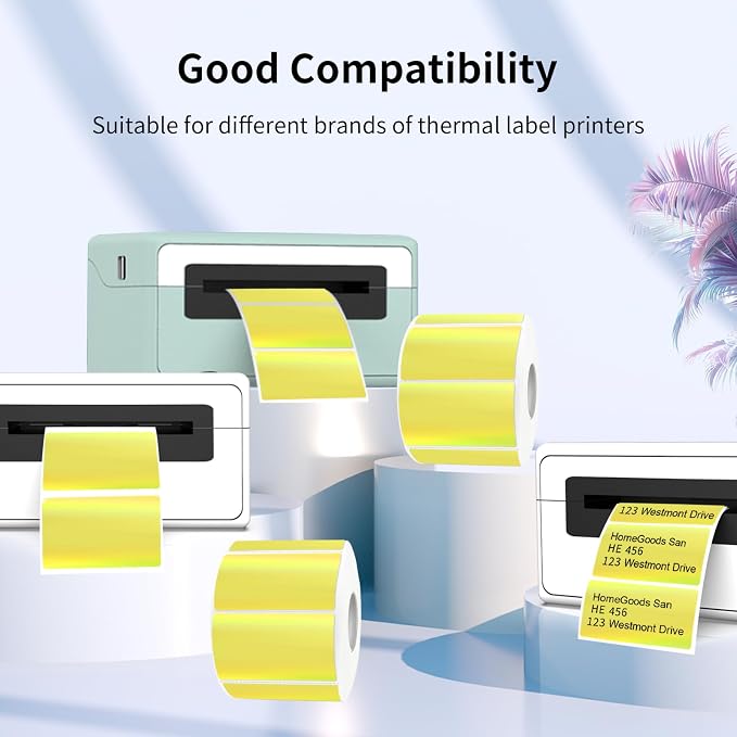 2.25"x1.25" Direct Thermal Labels, Holographic Thermal Printer Labels - Image 3
