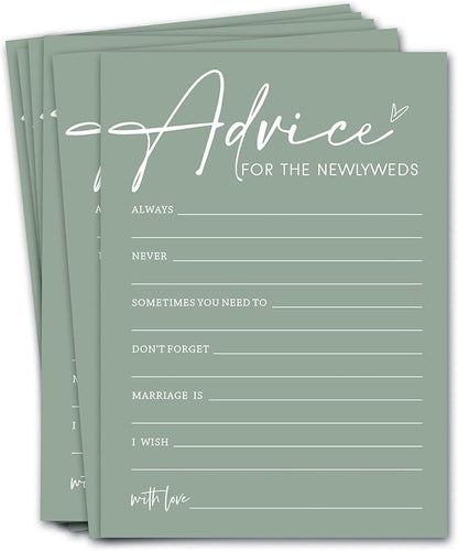 Bridal Shower Games Cards, Advice by Wybgno