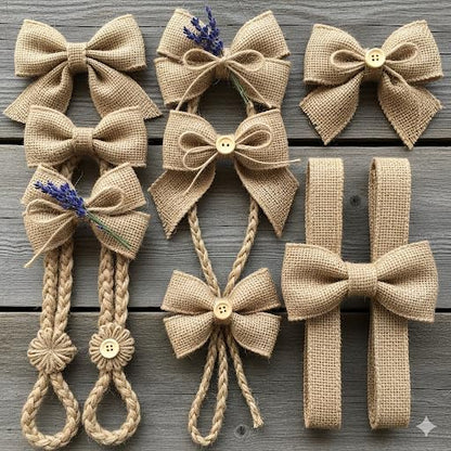 3 Pack - 90 feet Burlap Ribbon 5" x 10 Yards Natural Jute 5 Inch 30ft roll - Image 6