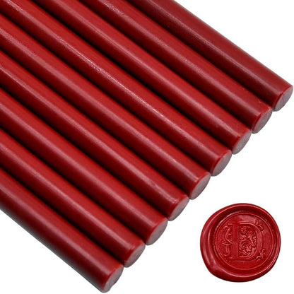 TELOSMA Matte Dark Red Glue Gun Sealing Wax Sticks Wax Seal Rod by TELOSMA