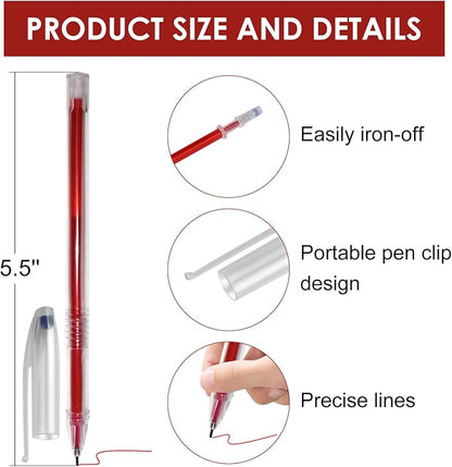 48pcs Heat Erasable Pens for Fabric, Fabric Pens for Sewing Erasable for - Image 2