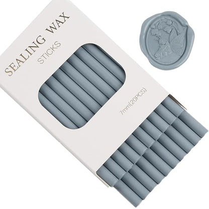 Dust Blue Wax Seal Sticks, ONWINPOR 20pcs Glue Gun Wax Sealing Sticks by ONWINPOR