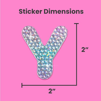StickerBeans® Rhinestone Alphabet Letter Sticker Y - Image 4