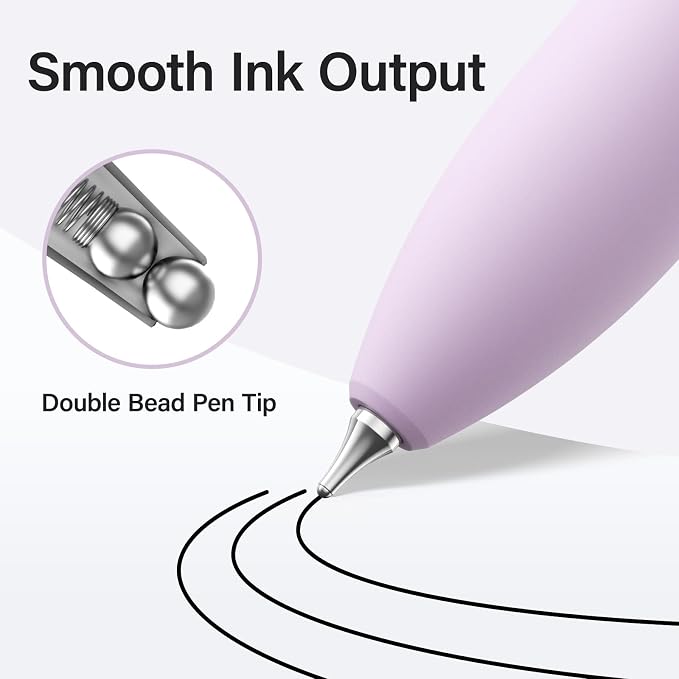 8Pcs Gel Pens - 0.5mm Black Ink Pens Fine Point Smooth Writing, Quick Drying - Image 3