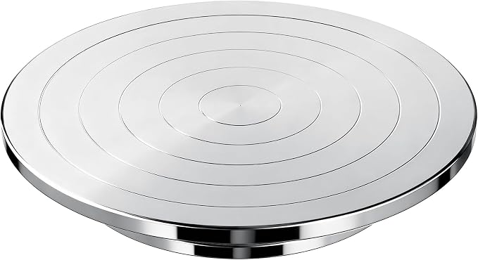 Kartols 12 Inch Sculpting Wheel, Double-Sided Pottery Turnable Wheel Aluminium by Kartols