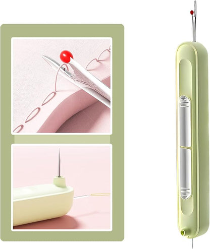 Upgraded 2 in 1 Automatic Needle Threaders Seam Ripper, Quilting Supplies by Xuvrir